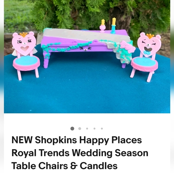 SHOPKINS Wedding Table, Chairs and Cake - Picture 3 of 3